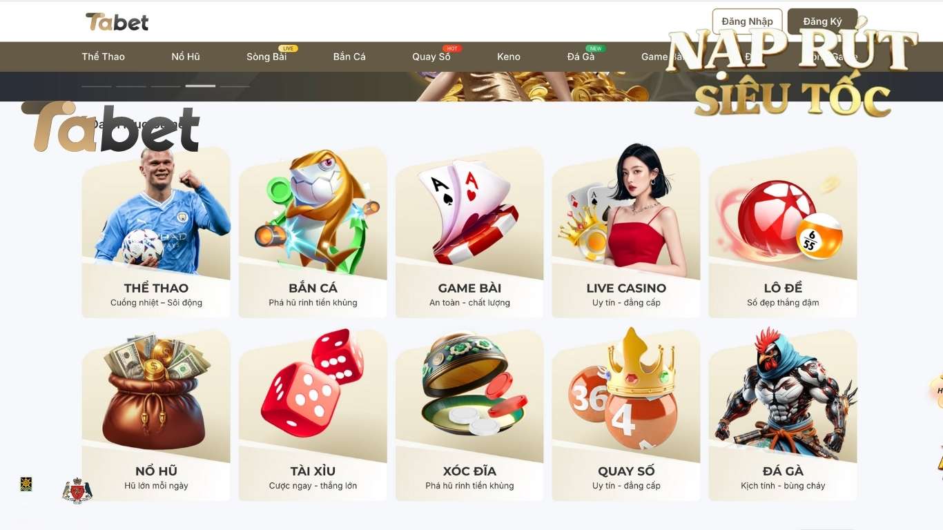 Điểm qua các sảnh cá cược hấp dẫn tại Tabet