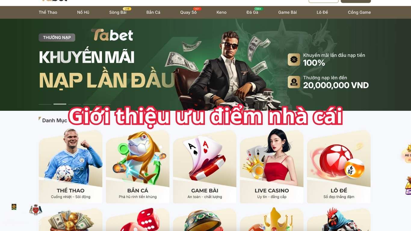 Ưu điểm nổi bật tại nhà cái Tabet
